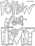 Follow Your Heart - Doodle Art Alley